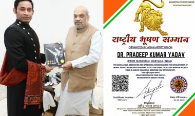 India's First Karate Coach Dr. Pradeep Kumar Yadav who conferred with Rashtriya Bhushan Samman 2022
