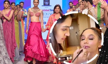 Gunjan Aghera Patel Showstopper Makeup Stuns at Times Fashion Week