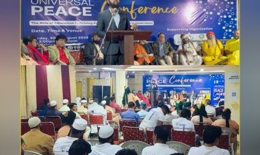 Adv. Nizam A. Khan Calls for Interfaith Harmony at Universal Peace Conference in Hyderabad
