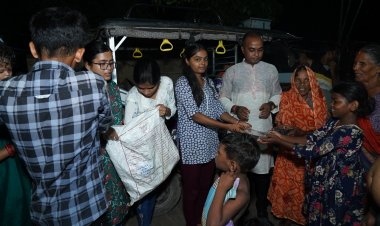 Food Distribution Drive in Kashi on Vijaya Dashami Led by Poet Sudip Chandra Halder  Highlights Message of Social Equity