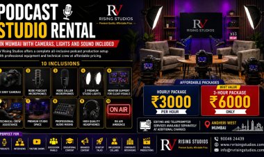 Affordable Video Podcast Studio in Mumbai with 3 Sony Cameras