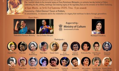 Shraddhanjali 2026 Celebrates 100 Years of Guru Kelucharan Mahapatra on 1st and 2nd September 2026 at Gyan Manch Kolkata from 6pm onwards