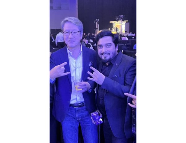Acharya Hemanshu Ji & Hisashi Takeuchi — A Memorable International Meeting
