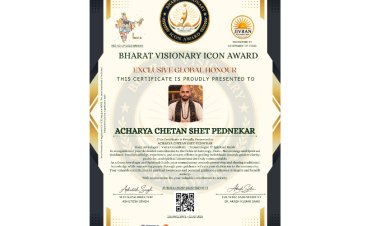 Ponda, Goa's Acharya Chetan Shet Pednekar Honoured with Bharat Visionary Icon Award for Contribution to Vedic Astrology and Spiritual Guidance